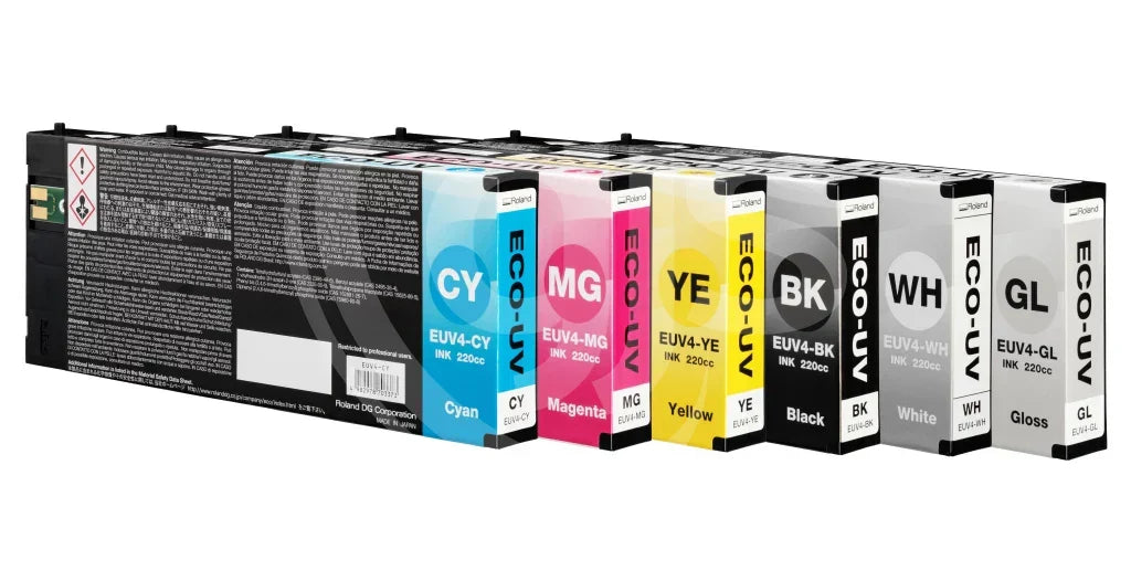 OEM Roland ECO-UV4 (EUV4) Ink, 220ml