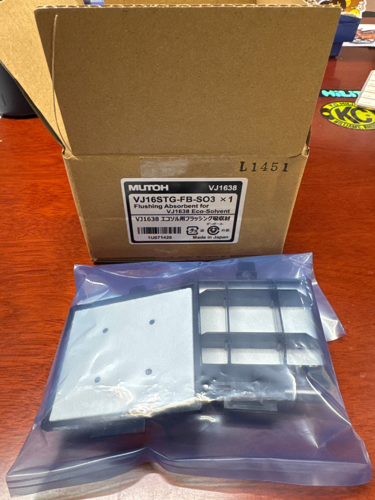 OEM Spit Pad for Mutoh 1638X, 2638X, 1641SR, 1682SR Printers - VJ16STG-FB-SO3 MUTOH