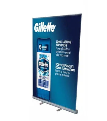 Medium Retractable Roll-Up Banner Stand, 45" x 78" SIGNWORLD