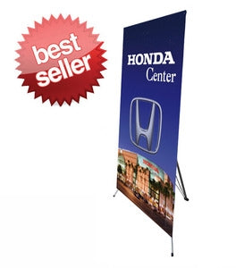 Small X Banner Stand, 24" x 63" SIGNWORLD