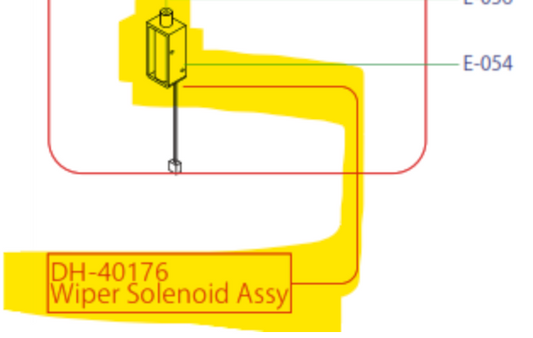 OEM Wiper Solenoid for MUTOH XpertJet Printers (Part# DH-40176) MUTOH