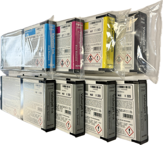 Mutoh MS31-220ML Ink Starter Kit for XpertJet C641SR-P / XpertJet 1341SRP MUTOH