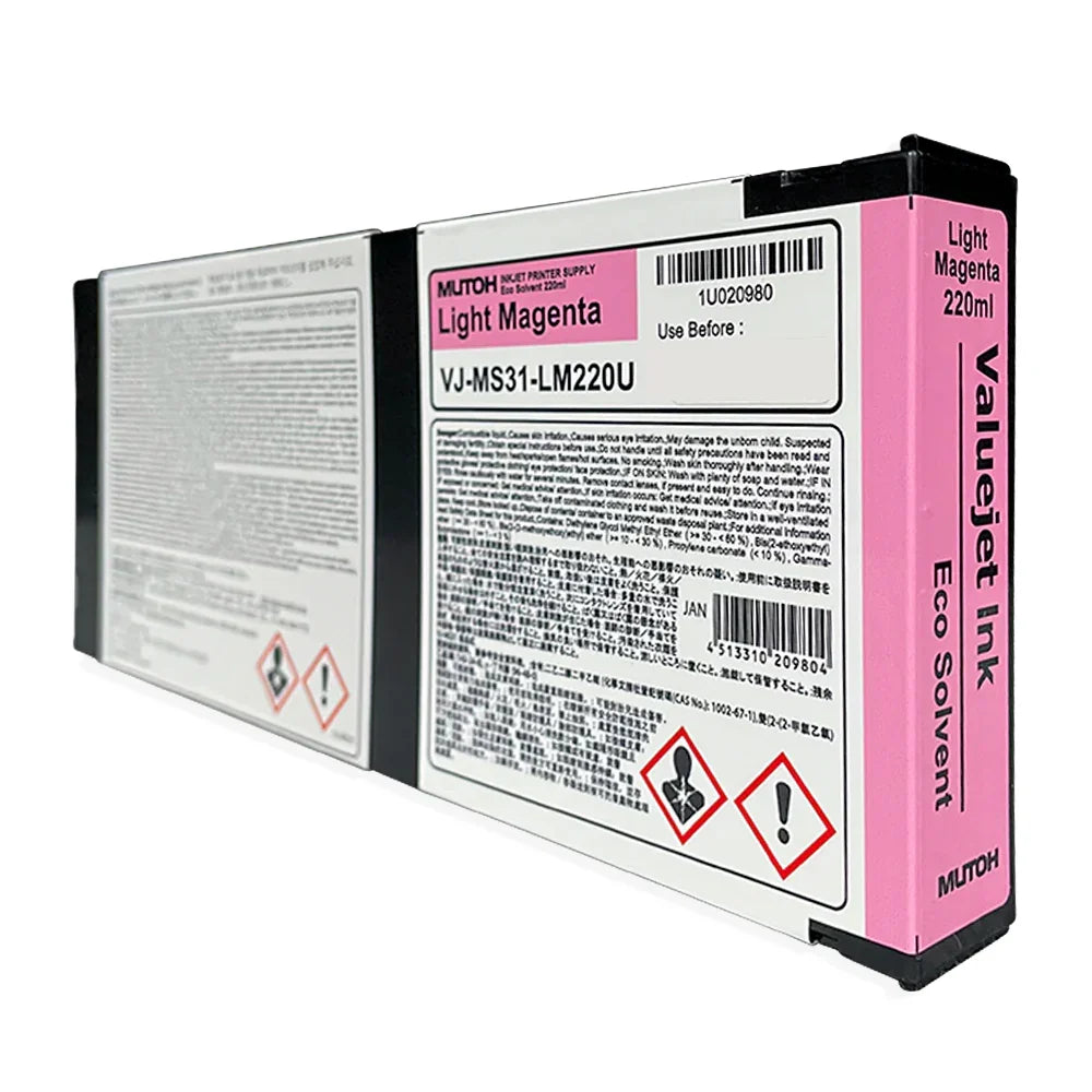 OEM MS31 Eco-Solvent Ink, 220ml - Mutoh 628, 641SR-PRO, 1341SR-PRO, 1203, 1304, 1324X