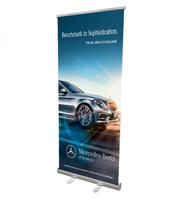 Standard Retractable Roll-Up Banner Stand, 33" x 78" SIGNWORLD