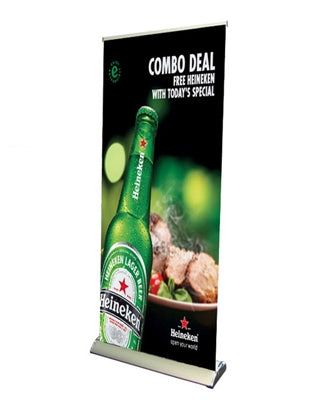 Premium Retractable Banner Stand, 33" x 80" SIGNWORLD